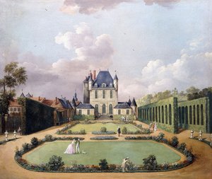 Widoki na Chateau de Mousseaux i jego Ogrody,