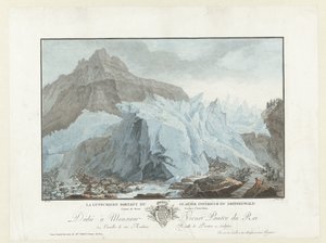 Gletsjer w Grindelwald Lutschinen wynurzający się z dolnego lodowca Grindelwald. Kanton Berno Prowincja Interlaken (tytuł na obiekcie) Niezwykłe widoki na góry Szwajcarii (tytuł serii)