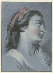 Głowa młodej kobiety Tete de femme autorstwa Jean Francois Janinet