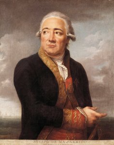 Portret hiszpańskiego admirała Jose de Mazarredo Salazara (1745-1812), obraz Jean Francois Marie Bellier (1745-1836) 1783 Madryt. Muzeum Marynarki Wojennej autorstwa Jean Francois Marie Bellier