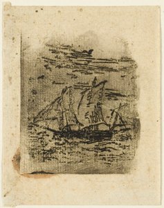 Statek pod żaglami autorstwa Jean Francois Millet