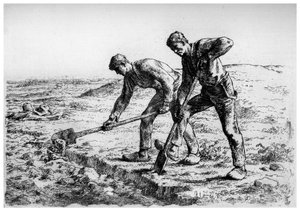 Kopaczki, c1835-1875 1924 autorstwa Jean Francois Millet
