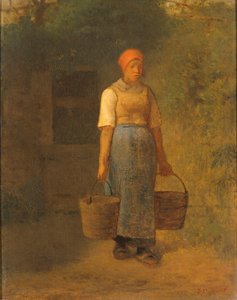 Dziewczyna niosąca wodę autorstwa Jean Francois Millet