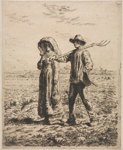 Iść do pracy autorstwa Jean Francois Millet