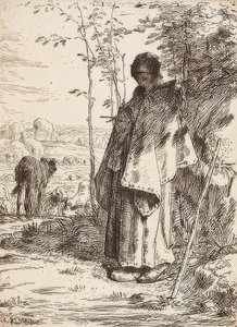 La Grande Bergère (Pasterka). 1862 autorstwa Jean Francois Millet
