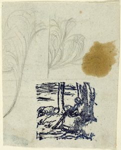 Mały pasterz, siedzący autorstwa Jean Francois Millet