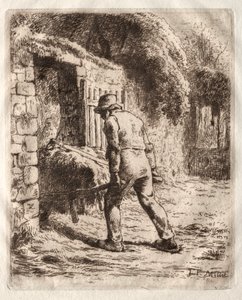 Chłop z taczką autorstwa Jean Francois Millet