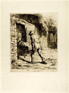 Chłop z taczką autorstwa Jean Francois Millet