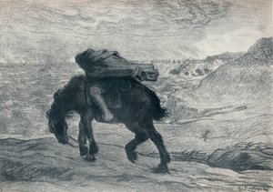 Phoebus i Boreus, XIX wiek autorstwa Jean Francois Millet