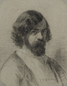 Portret Narcyza Virgil Diaz de la Peña autorstwa Jean Francois Millet