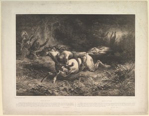 Simon Butler Indian Trails, tom. II, 1852. autorstwa Jean Francois Millet