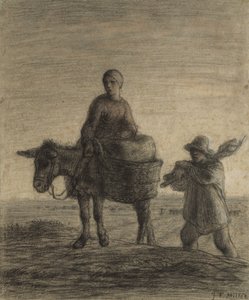 Wyjazd do pracy, 1857 autorstwa Jean Francois Millet