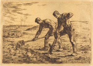 Kopacze (Les becheurs) autorstwa Jean Francois Millet