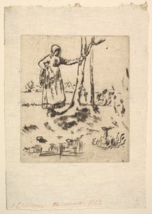 Gęsiareczka, 1830-75. autorstwa Jean Francois Millet