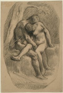 Kochankowie autorstwa Jean Francois Millet