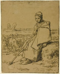 Pasterka autorstwa Jean Francois Millet