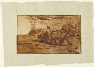 Dwie krowy autorstwa Jean Francois Millet