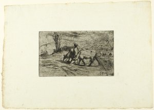 Dwie krowy autorstwa Jean Francois Millet
