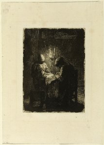 Czuwanie autorstwa Jean Francois Millet