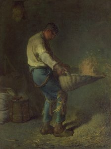 Winnower (plansza) autorstwa Jean Francois Millet