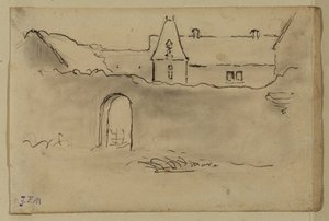 Widok na zamek autorstwa Jean Francois Millet