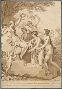 Wenus i łaski wieńczące Thémire autorstwa Jean François Pierre Peyron