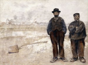 Dwaj Robotnicy, autorstwa Jean Francois Raffaelli