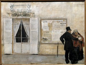 Zaproszenia czekają na ślub Obraz Jeana francois Raffaelli (1850-1924), przed 1884, nd. 0,525x0,685 m, Paryż, Musee d