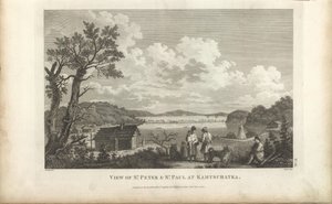Widok na port w Pietropawłowsku, lata 80. XVIII wieku. autorstwa Jean Francois de Galaup La Perouse