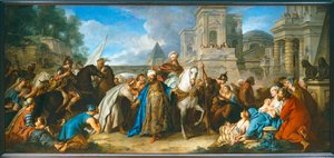 Triumf Mordecai ... autorstwa Jean François de Troy