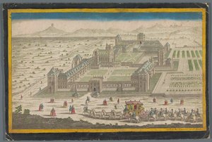 Widok na Château de Vincennes autorstwa Jean François Daumont