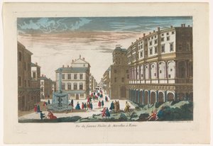 Widok Teatru Marcellusa w Rzymie Vue du fameux Theatre de Marcellus w Rzymie (tytuł na obiekcie) autorstwa Jean François Daumont