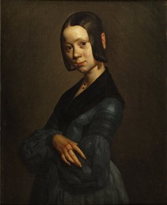 Portret Pauline Ono w kolorze niebieskim autorstwa Jean Francois Millet
