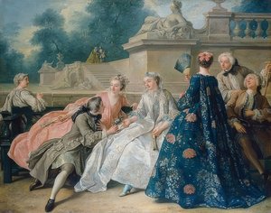 Deklaracja miłości. 1731 autorstwa Jean François de Troy