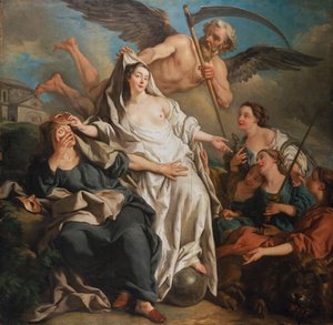 Czas odsłania prawdę, 1733 autorstwa Jean François de Troy