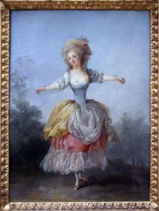 Tancerz w Ludwiku XVI. Obraz Jeana Frederica Schalla (1752-1825), olej na płótnie, koniec XVIII wieku. Muzeum Sztuk Pięknych w Nantes.