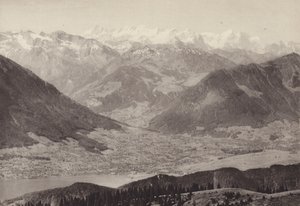 Widok z Rigi Kulm (zdjęcie czarno-białe) autorstwa Jean Gaberell