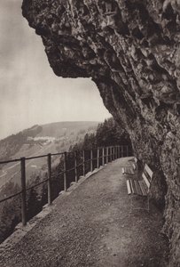 Widok na Rigi Kaltbad (zdjęcie czarno-białe) autorstwa Jean Gaberell