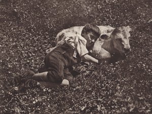 Szwajcaria: Siesta (zdjęcie czarno-białe) autorstwa Jean Gaberell