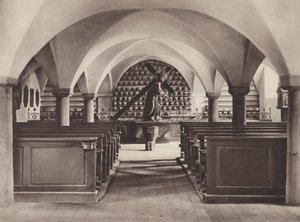Szwajcaria: Stans, Kaplica Umarłych (zdjęcie czarno-białe) autorstwa Jean Gaberell