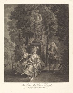 Wieczór w Pałacu Królewskim autorstwa Jean Gabriel Caquet after François André Vincent