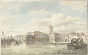 De haven van Civitavecchia autorstwa Jean Grandjean