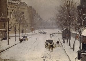 Rozdroże Rennes Raspail, ok. 1889 r. autorstwa Jean Henri Zuber