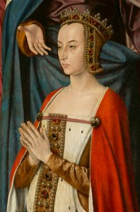 Księżna Anna de Beaujeu, detal. Tryptyk mistrza z Moulins