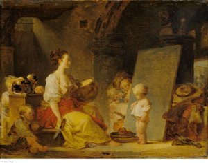 Fragonard - Say Please, ok. 1780 r. autorstwa Jean Honore Fragonard