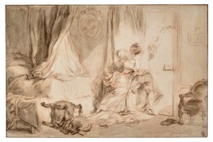 "Le Verrou" (Śruba) autorstwa Jean Honore Fragonard