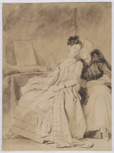 Rozmowa intymna autorstwa Jean Honore Fragonard