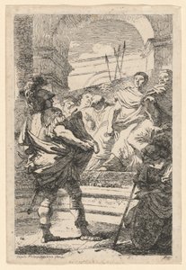 Mucius Scaevola autorstwa Jean Honoré Fragonard after Giovanni Battista Tiepolo