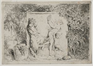 Bachanalia: Taniec satyrów, 1763. autorstwa Jean Honore Fragonard