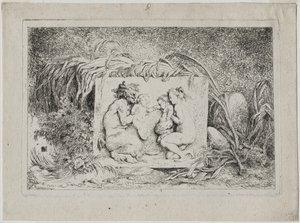 Bachanalia: Rodzina Satyrów autorstwa Jean Honore Fragonard